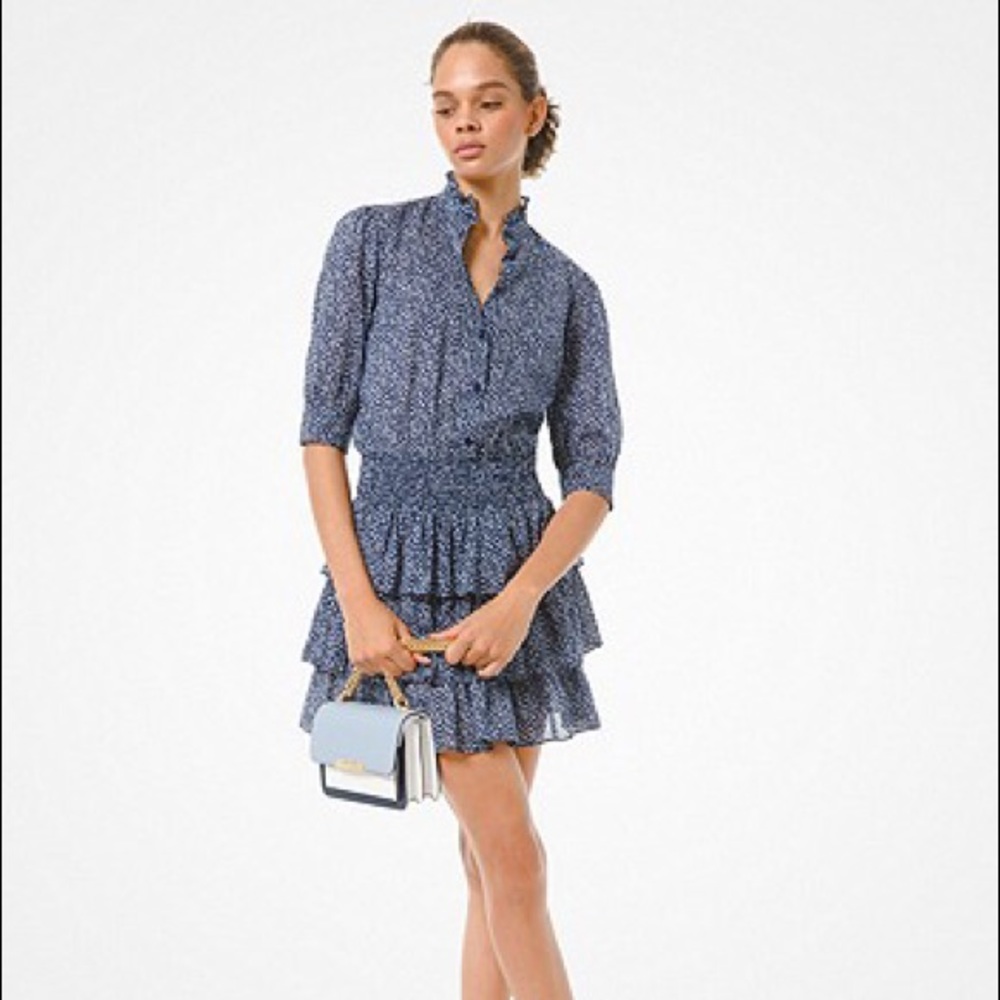 Floral Cotton Tiered Dress (Sizes XXS, M, L, XL)